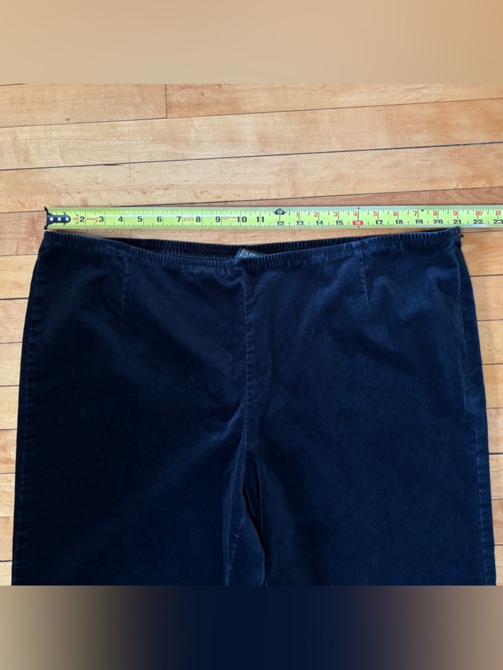 EUC Eileen Fisher Velvet High-Rise Trouser | Black Dress Pants | Women’s Plus 1X - Picture 8 of 16
